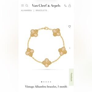 Van cleef Alhambra gold 5 motif